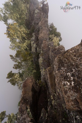 "L'arrête des funambules", elle porte bien son nom. Avec ou sans brouillard? On a pas tranché sur lequel est le plus flippant comme paramètre.